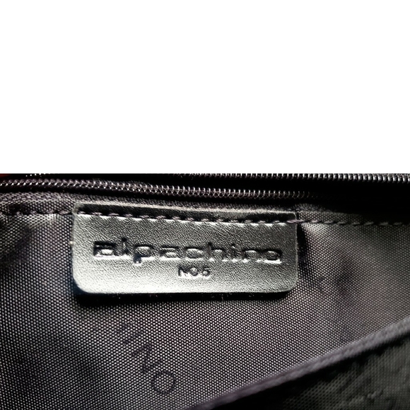 ALPACHINO Brown Python Print Clutch Handbag Patent Leather Classic Womens Purse - Picture 7 of 8